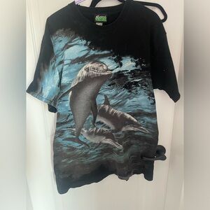 - Vintage rare Radical Nature tee. Dolphin. 24 ptp